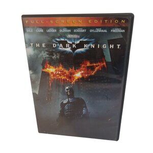 DVD Movie Case Only The Dark Knight With Manual Black Red White